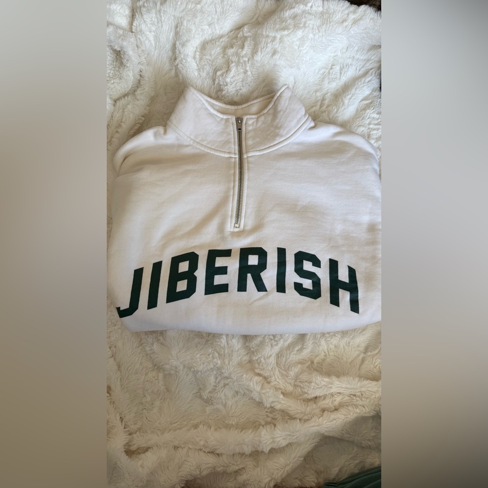 White Zip-Up Men's Sweater